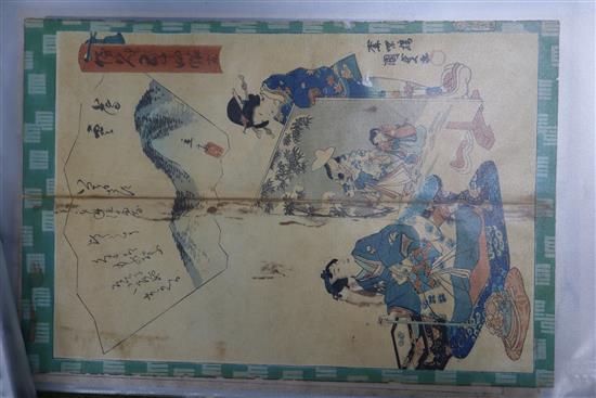 A group of assorted Japanese woodblock prints, unframed